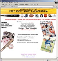 Free Agent Sports Memorabilia